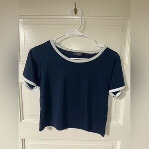 Topshop Navy Tshirt